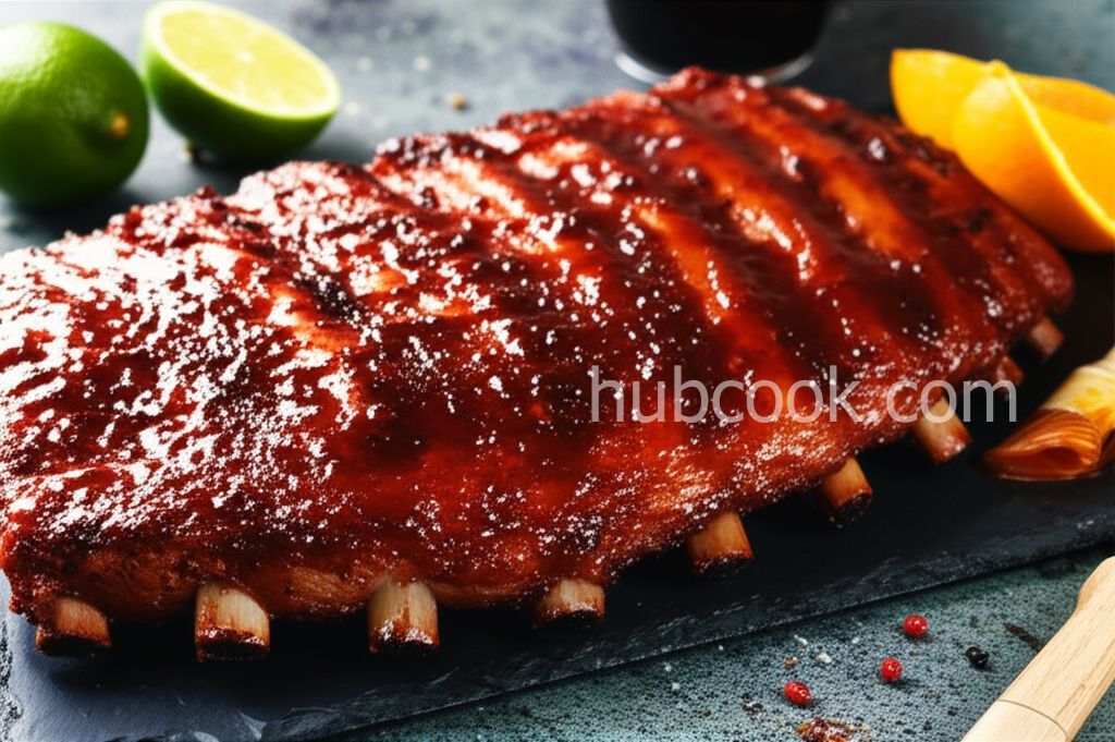 Slow-Smoked Pork Spareribs