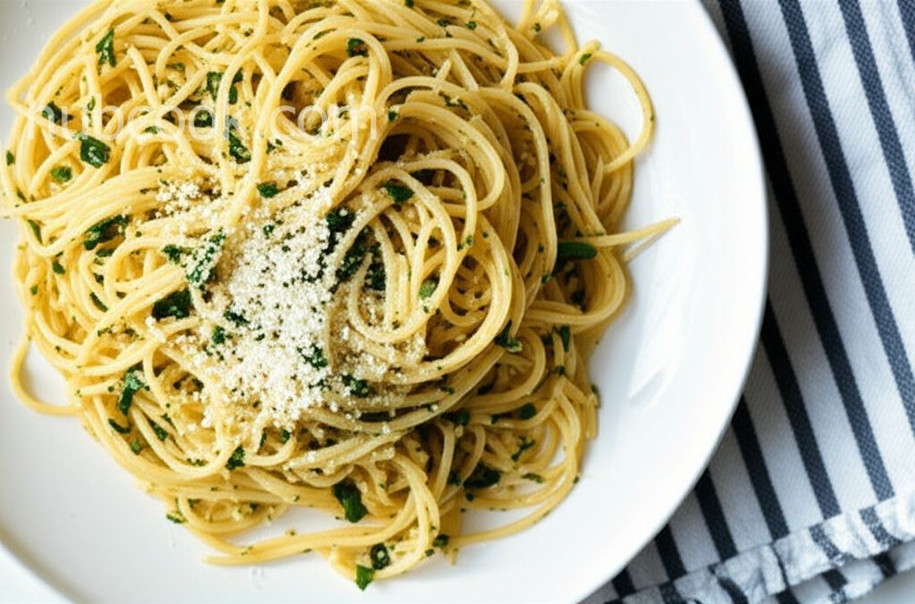 Spaghetti with Garlic and Basil