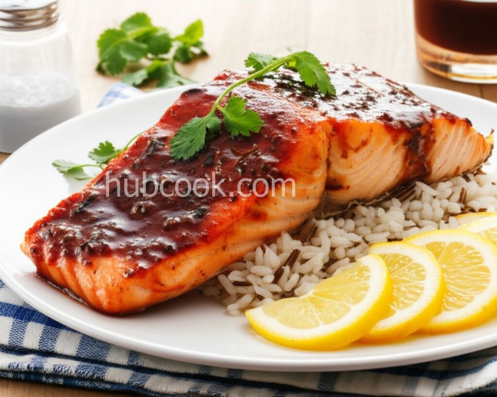 Spicy-Sweet Glazed Salmon