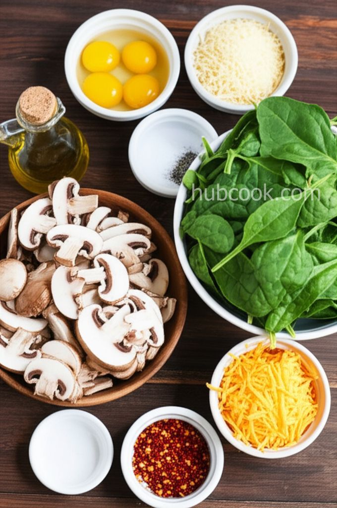 Spinach Mushroom Omelet