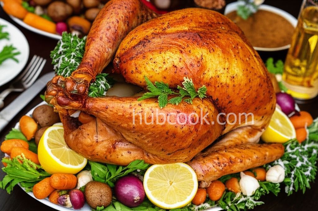 Thanksgiving Turkey with Italian Meat Stuffing