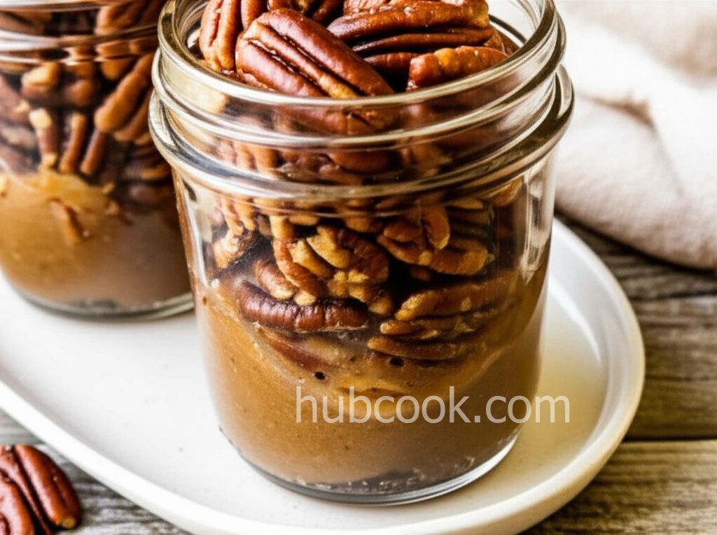 Traditional Pecan Pie in a Jar