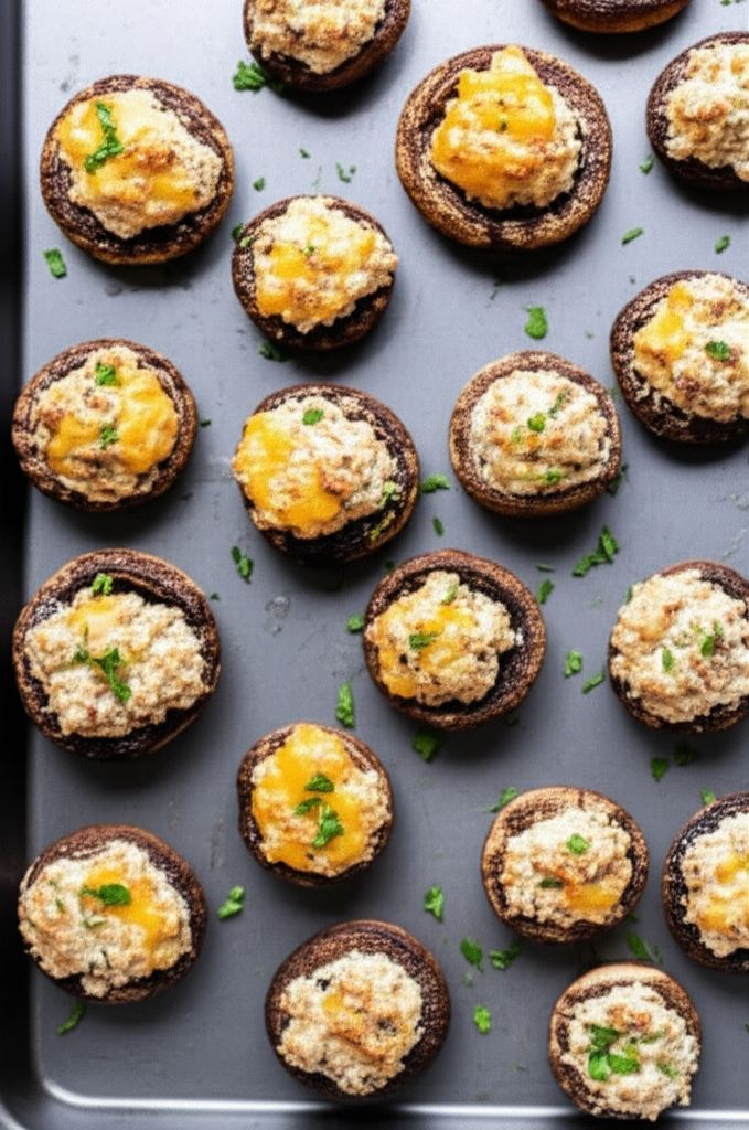 Tuna-Stuffed Mushrooms