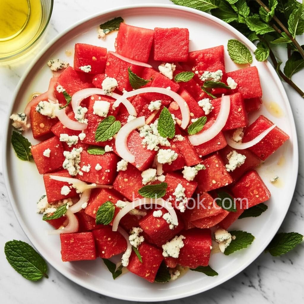 Watermelon and Blue Cheese Salad