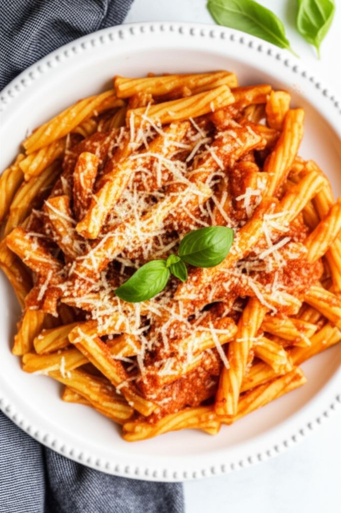 Ziti with Tomato-Pesto Sauce