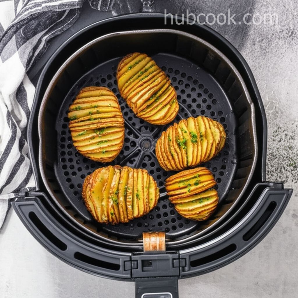 Air Fryer Hasselback Potatoes