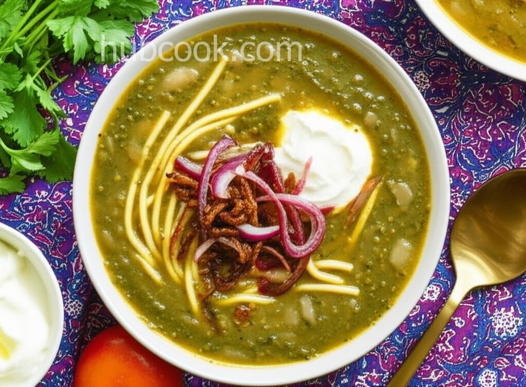 Ash Reshteh (Persian Noodle and Bean Soup)