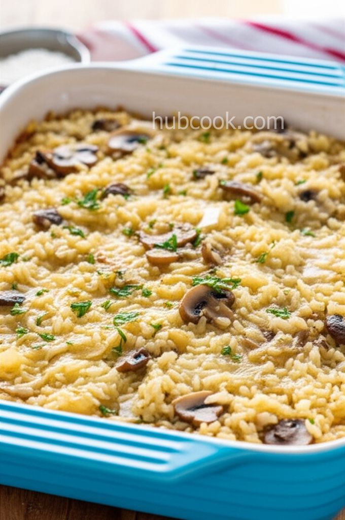 Baked Mushroom Rice
