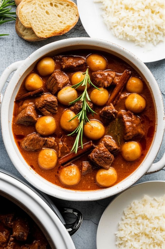 Beef Stifado in the Slow Cooker