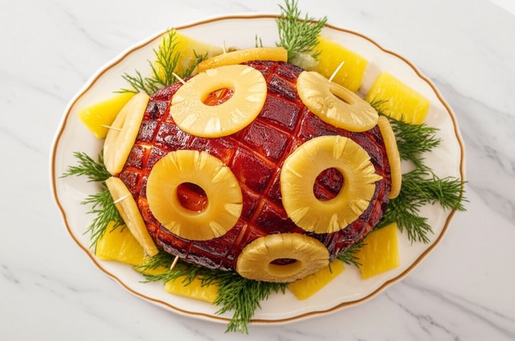 Brown Sugar and Pineapple Glazed Ham
