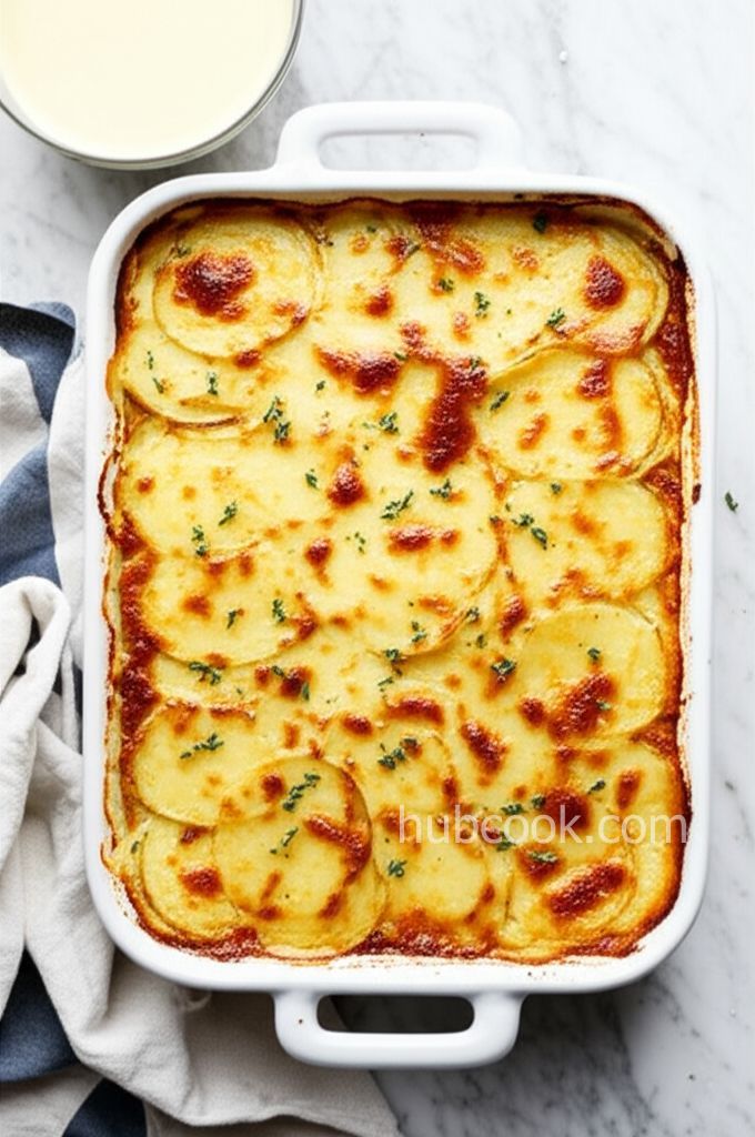 Cacio e Pepe Potato Gratin