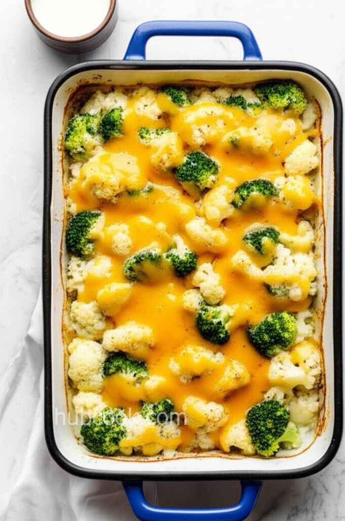 Cauliflower and Broccoli Bake