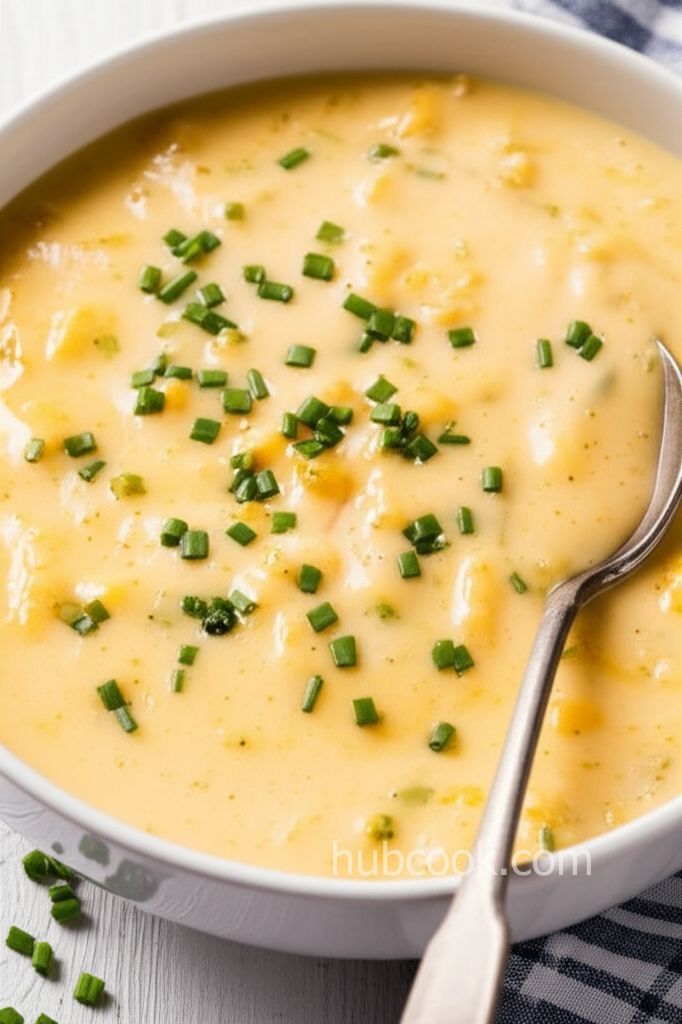 Cheesy Potato Leek Soup