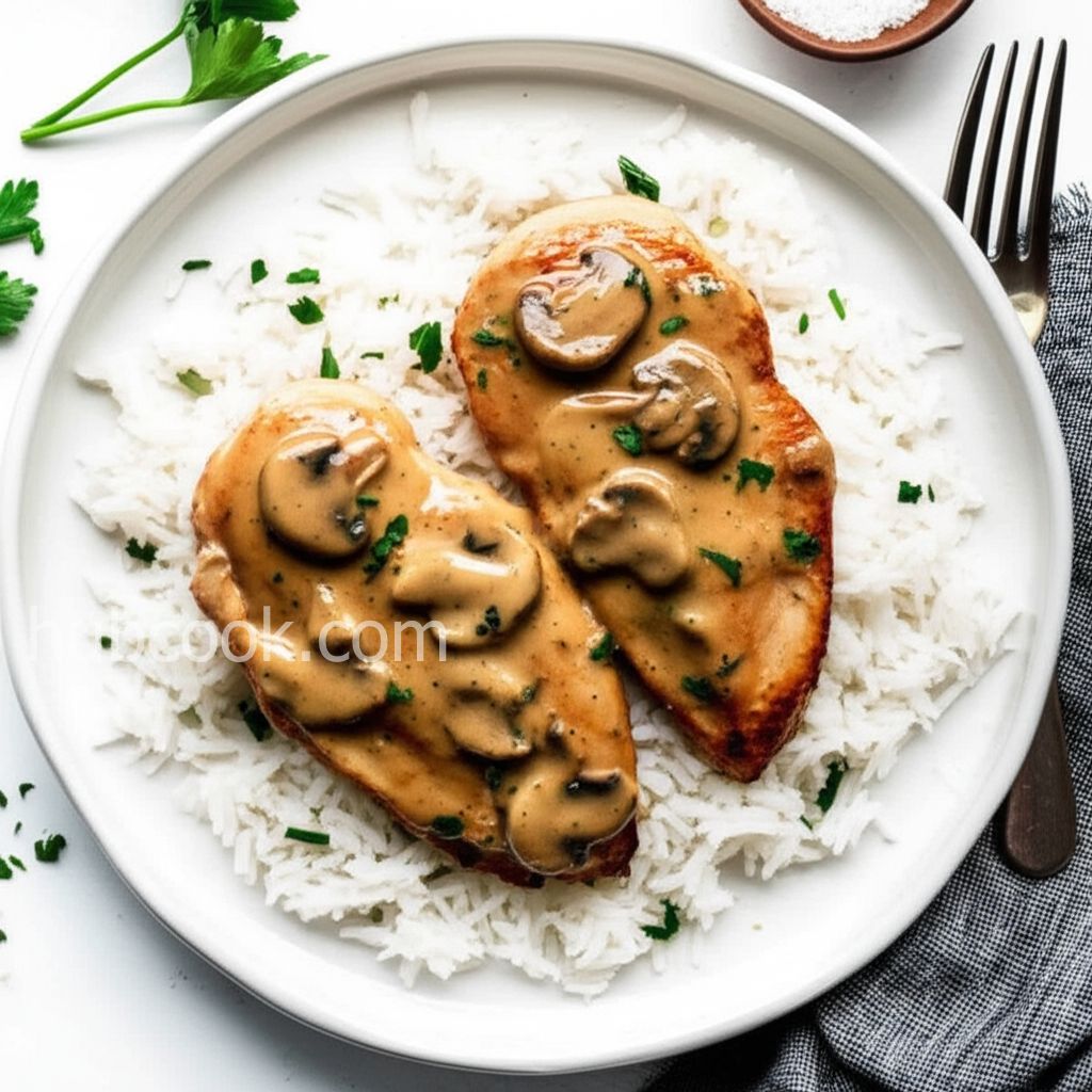 Chicken Normandy (Escalope de Poulet a la Normande)