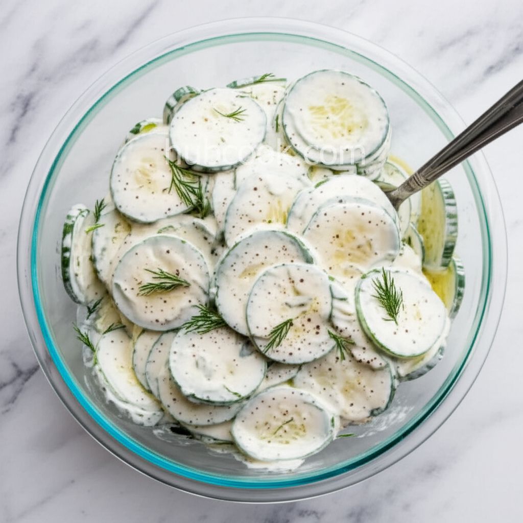 Creamed Cucumber Slices