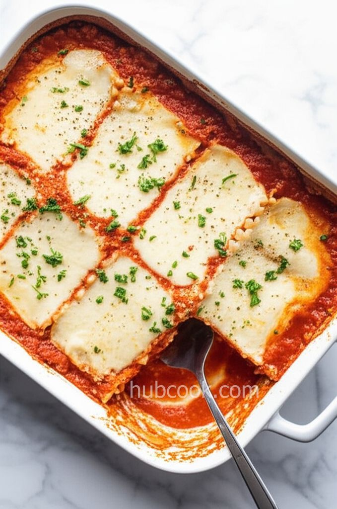 Easy Vegetarian Spinach Lasagna