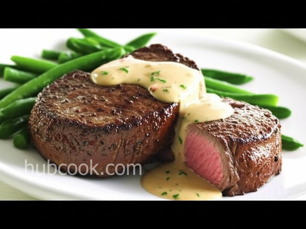 Filet Mignons with Pepper Cream Sauce