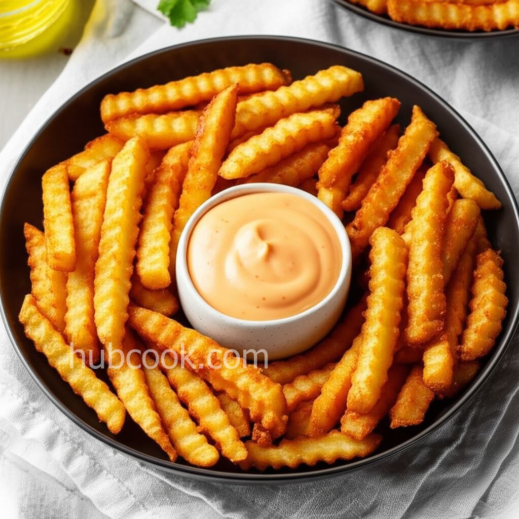 Flemish Frites - Belgian Fries with Andalouse Sauce