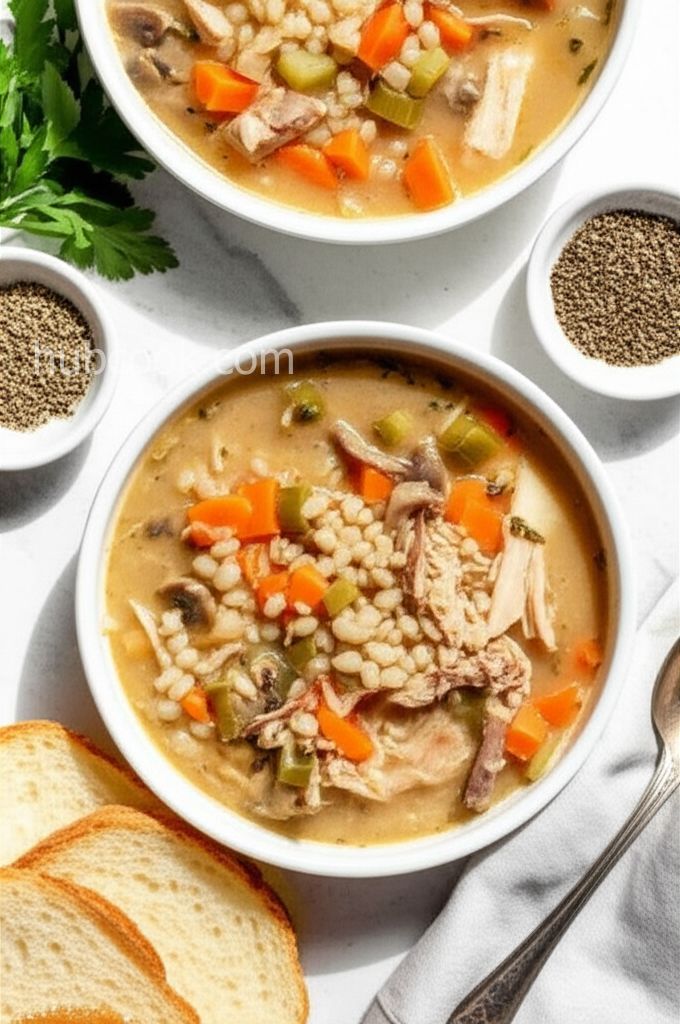 Hearty Barley Turkey Soup