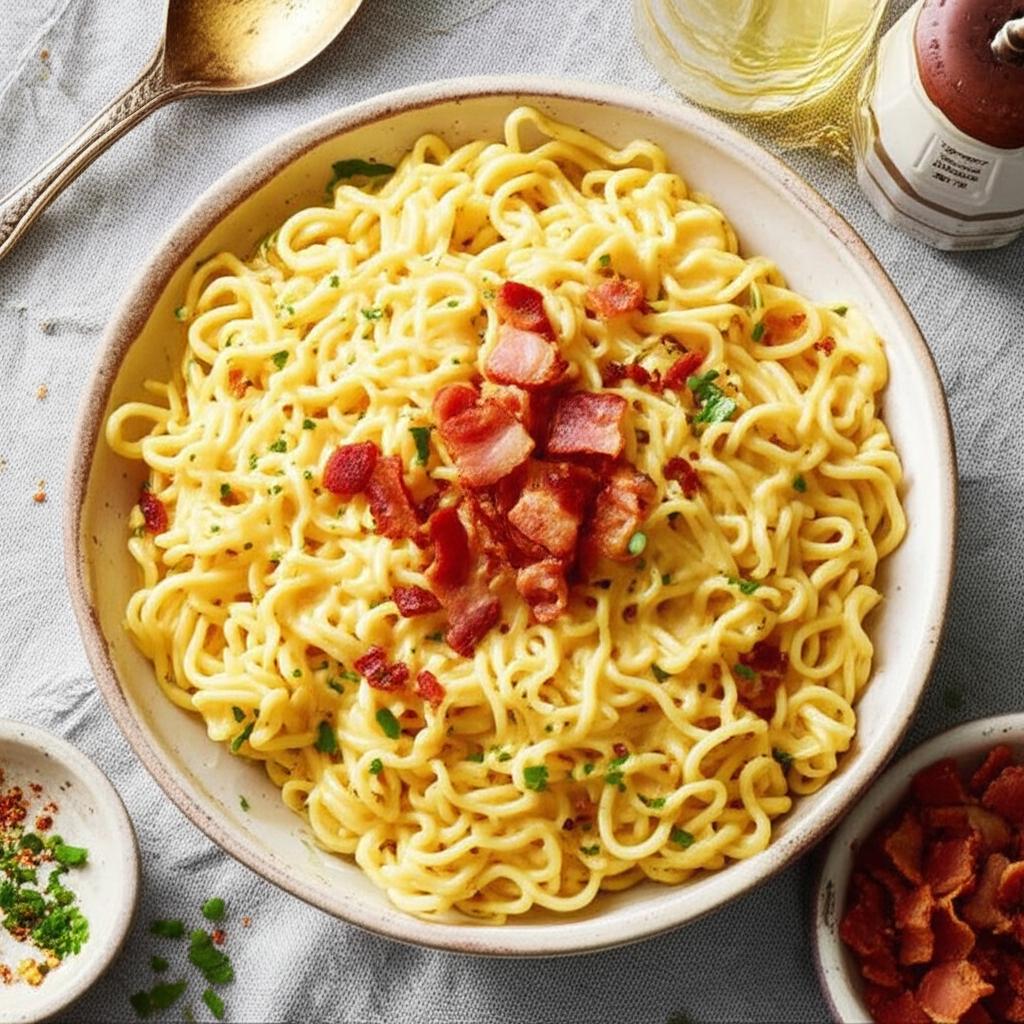 Instant Ramen Carbonara