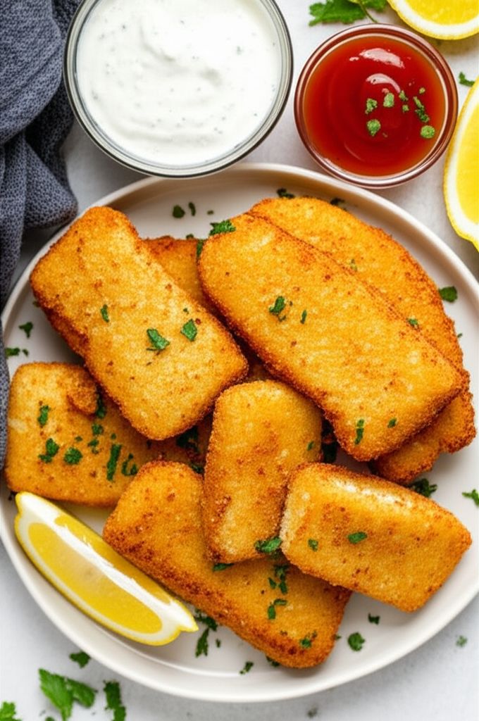 Light and Crispy Fried Halibut