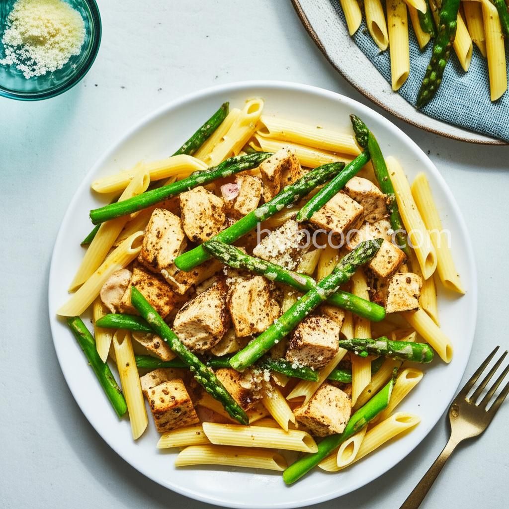 Penne with Chicken and Asparagus