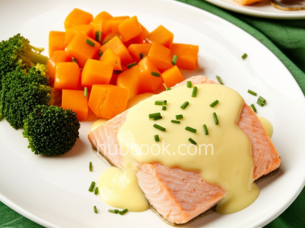 Poached Salmon with Hollandaise Sauce