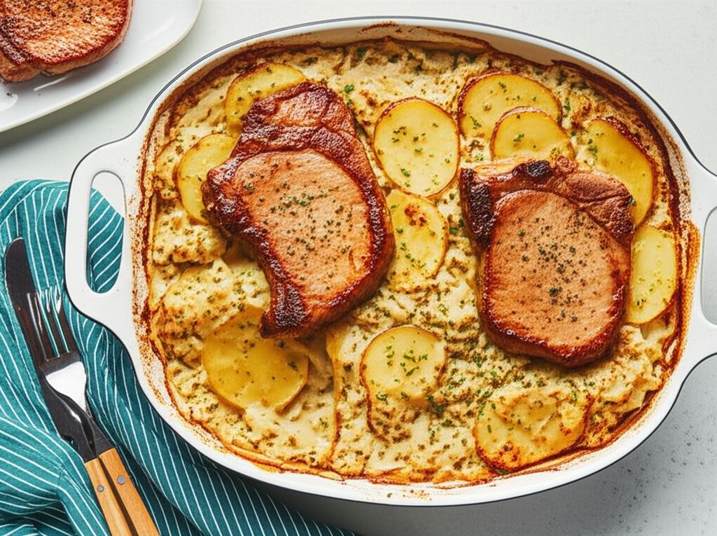 Pork Chop and Cabbage Casserole
