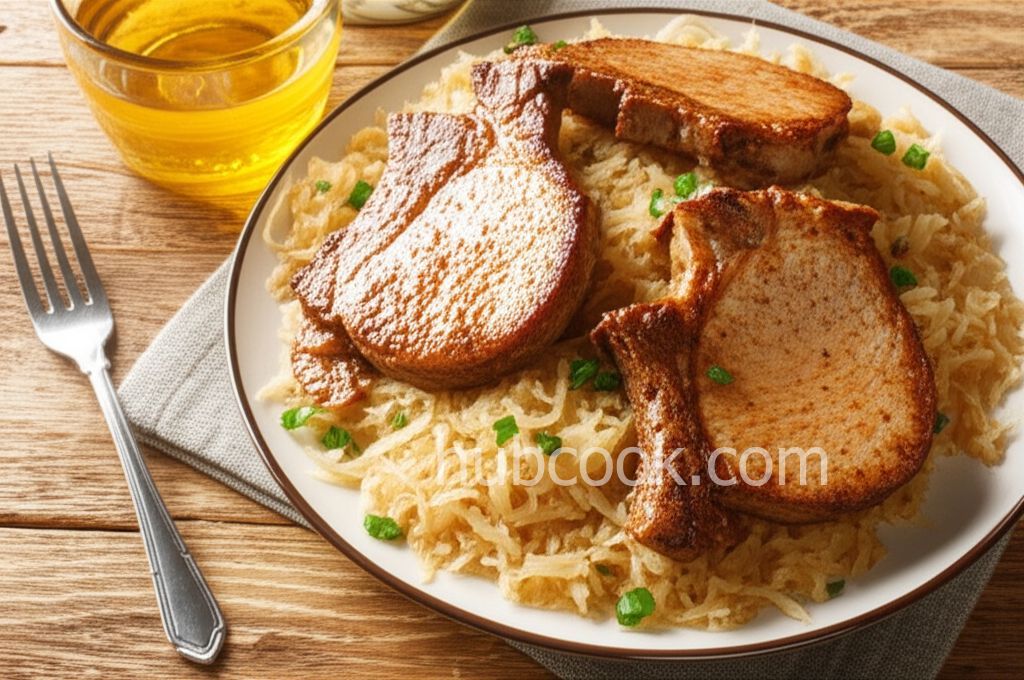Pork Chops and Sauerkraut