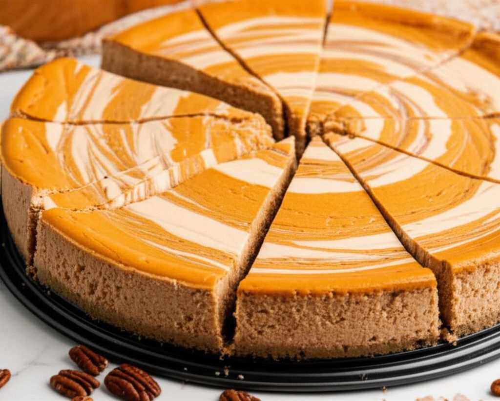 Pumpkin Swirl Cheesecake