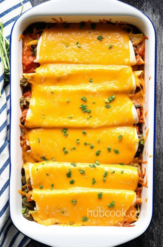 Quick and Easy Green Chile Chicken Enchilada Casserole