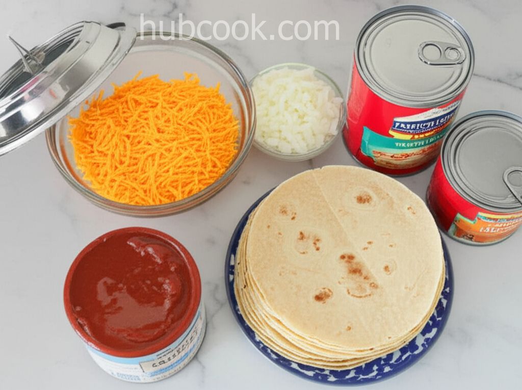 Refried Bean and Cheese Enchiladas