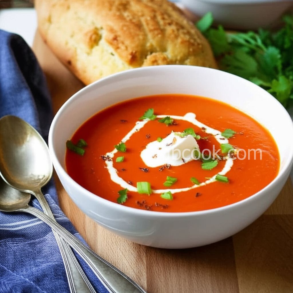 Roasted Red Pepper and Tomato Soup