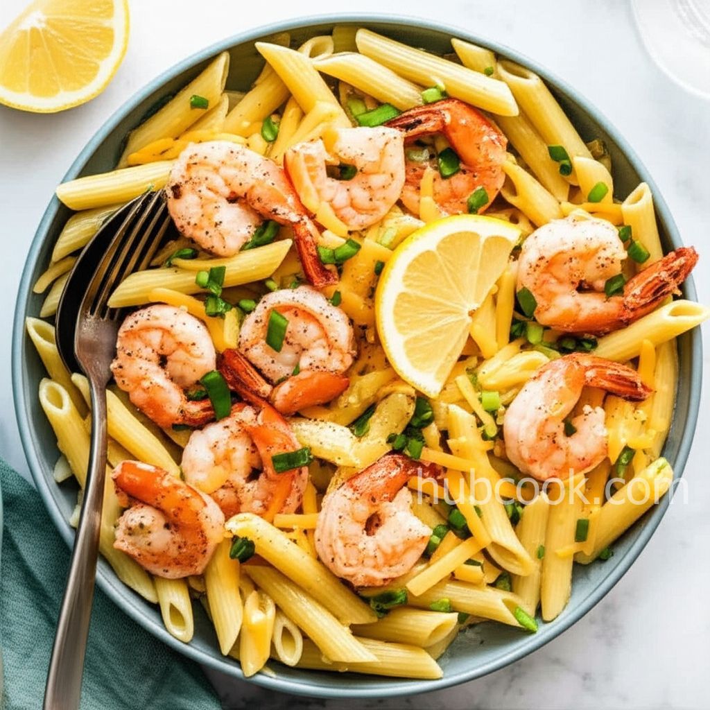 Shrimp Pasta Salad With a Creamy Lemon Dressing