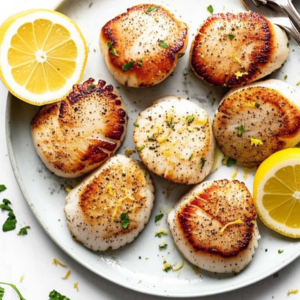Simply Seared Scallops