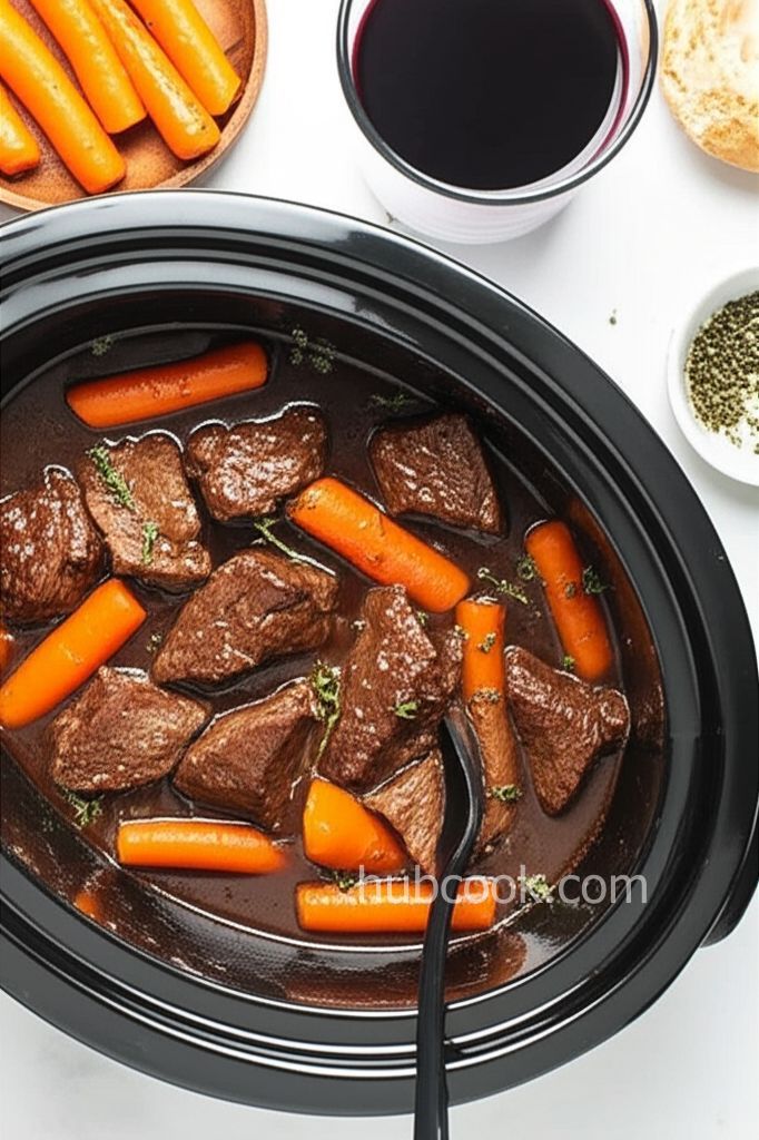 Slow Cooker Beef Bourguignon
