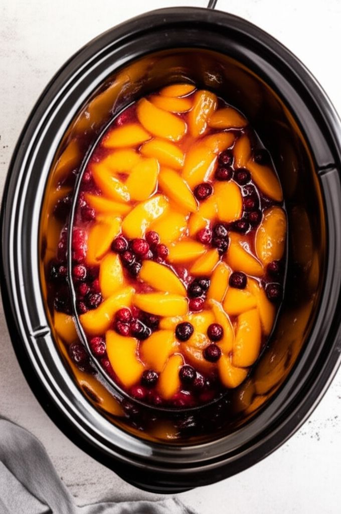 Slow Cooker Fruit Cobbler