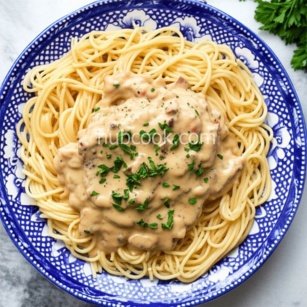 Slow Cooker Italian Chicken Alfredo