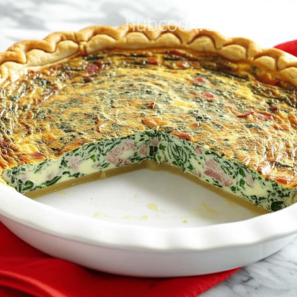 Spinach and Bacon Quiche