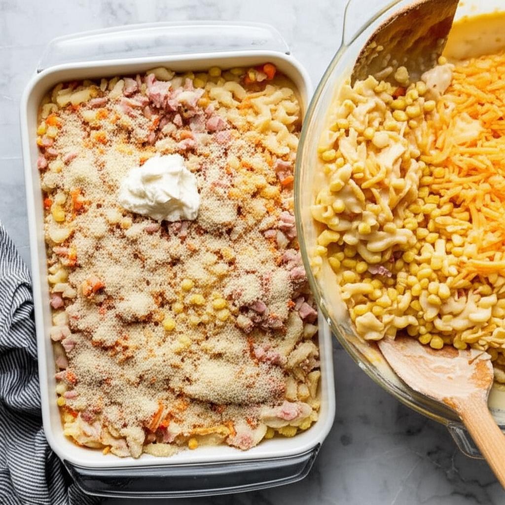 Yummy Pork Noodle Casserole