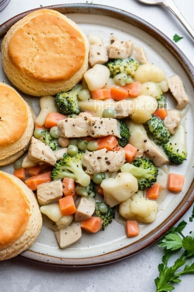 2-Step Inside-Out Chicken Pot Pie