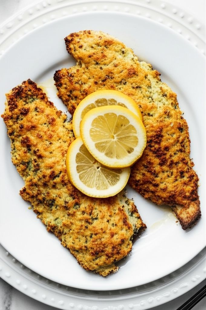Almond and Parmesan Crusted Tilapia