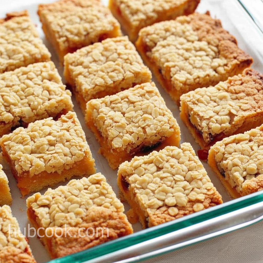 Apricot-Cherry Bars With Oatmeal Crumble Topping