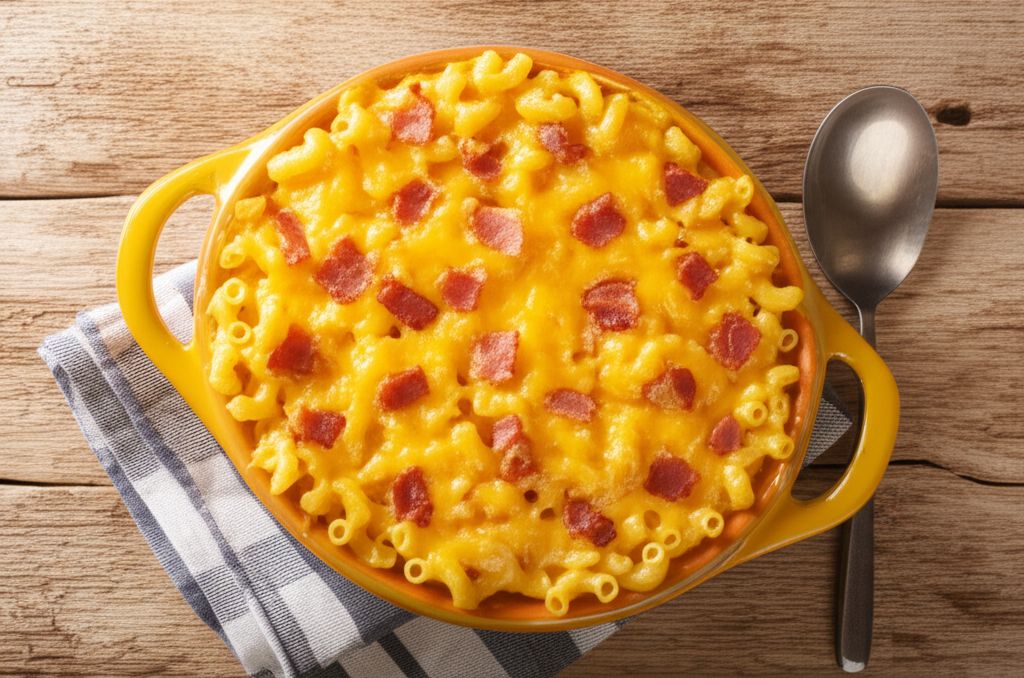 Cheddar Bacon Mac and Cheese