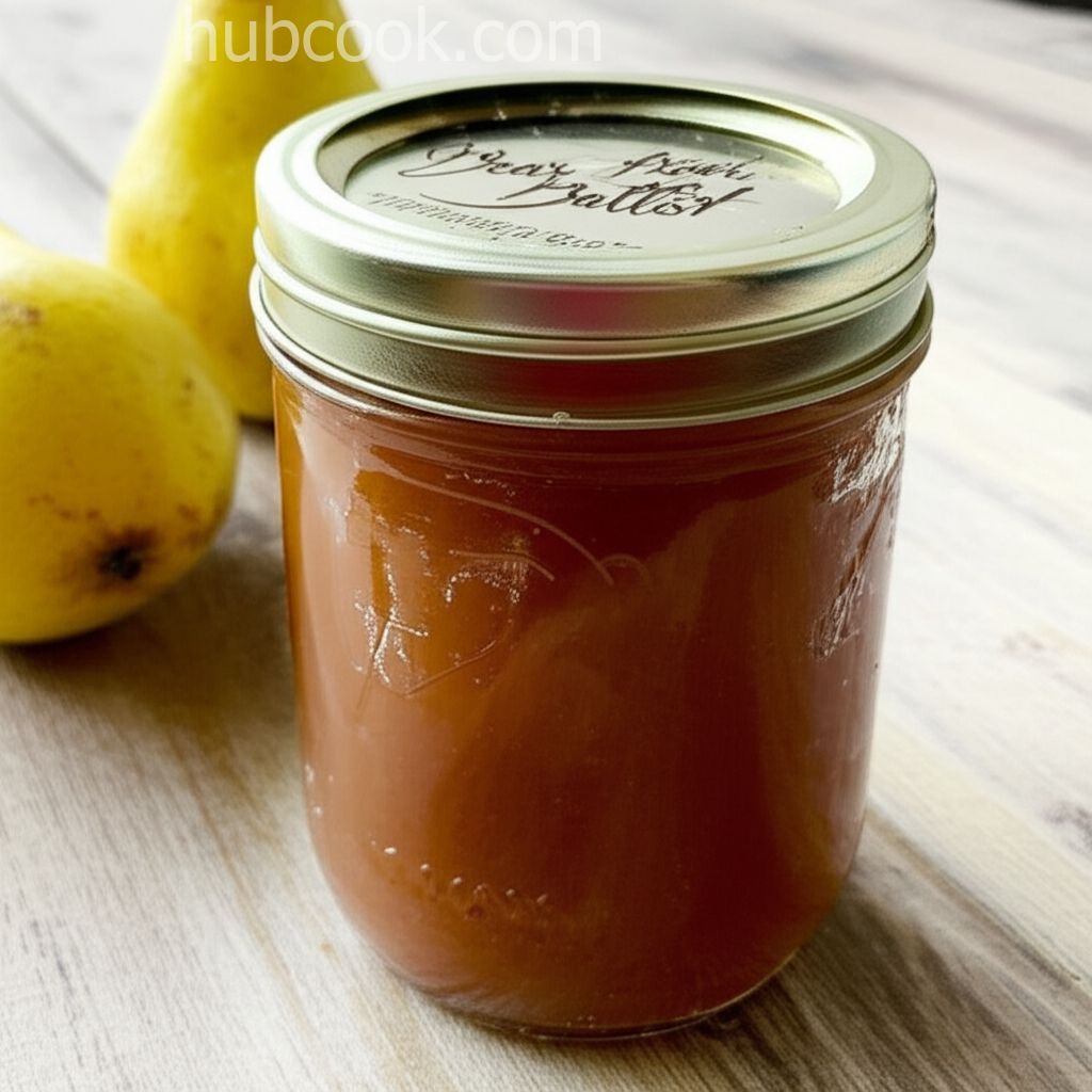 Chunky Pear Butter with a Lemon Twist
