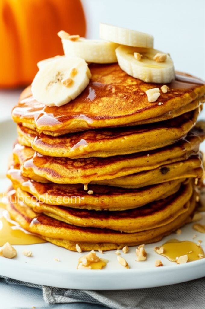 Fluffy Vegan Pumpkin Pancakes