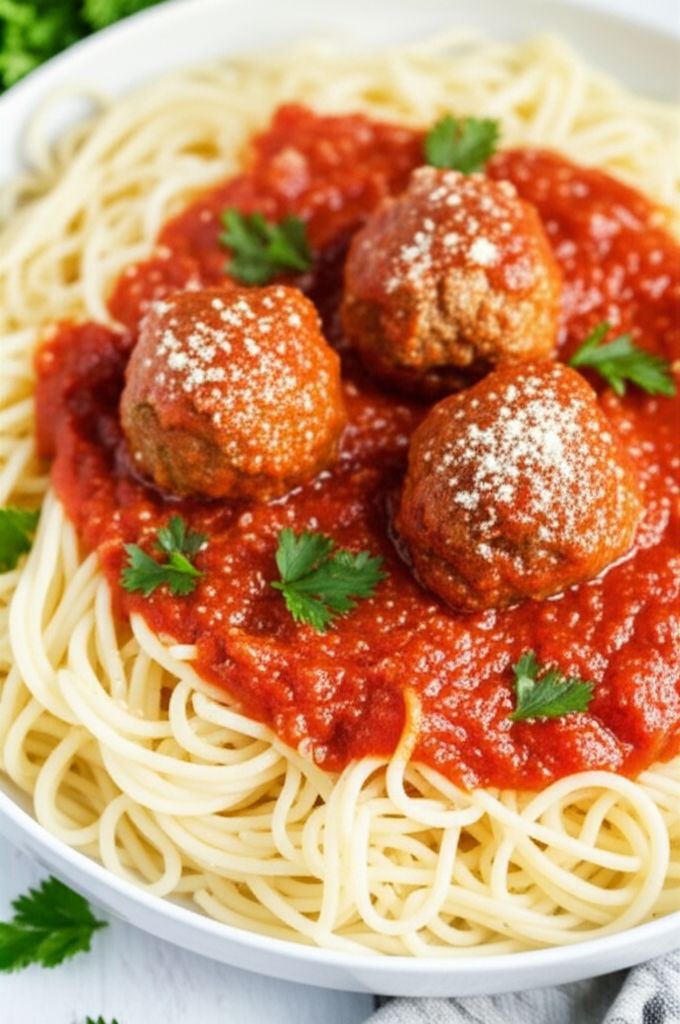 Homemade Spaghetti and Meatballs