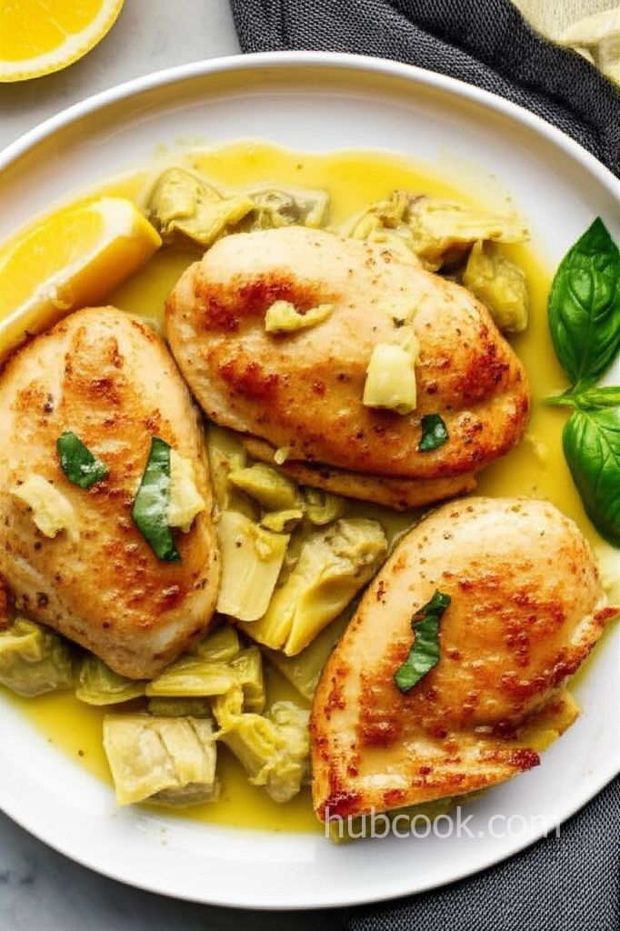 Lemony Chicken with Artichoke Hearts