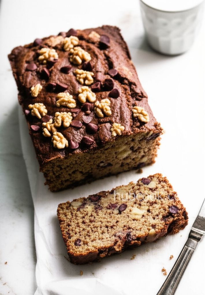 Nutty Banana Chocolate Chip Bread