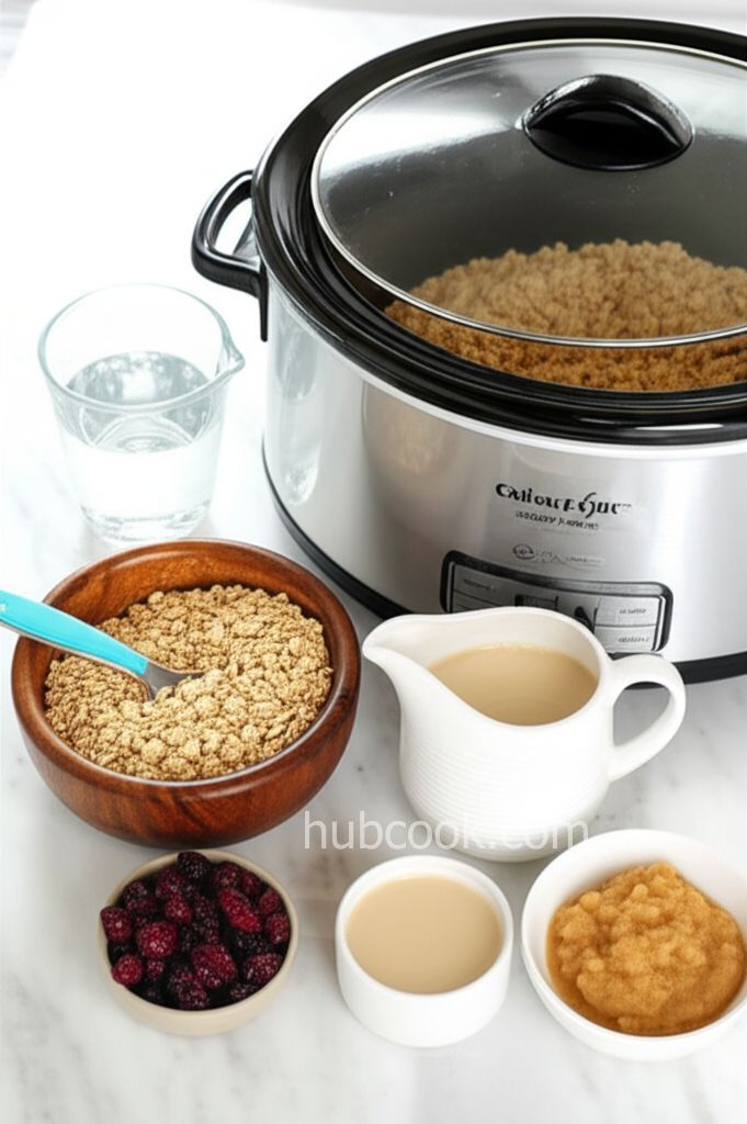 Overnight Slow Cooker Oatmeal